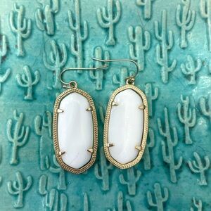 Kendra Scott white earrings
